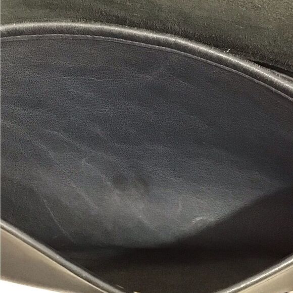 Vintage Coach Blue/Black City Bag 9790 Leather Shoulder Crossbody Bag - Picture 13 of 16